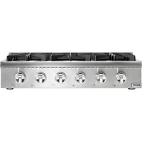 36 inch Stainless 6 Burner Gas Cooktop