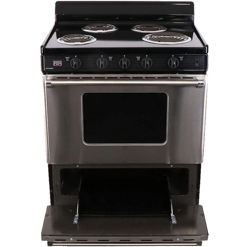 3.91 Cu. Ft. Stainless Freestanding Electric Range