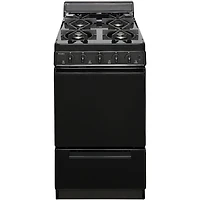 2.4 Cu. Ft. Black Freestanding Gas Range