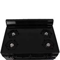 3.91 Cu. Ft. Black Freestanding Gas Range