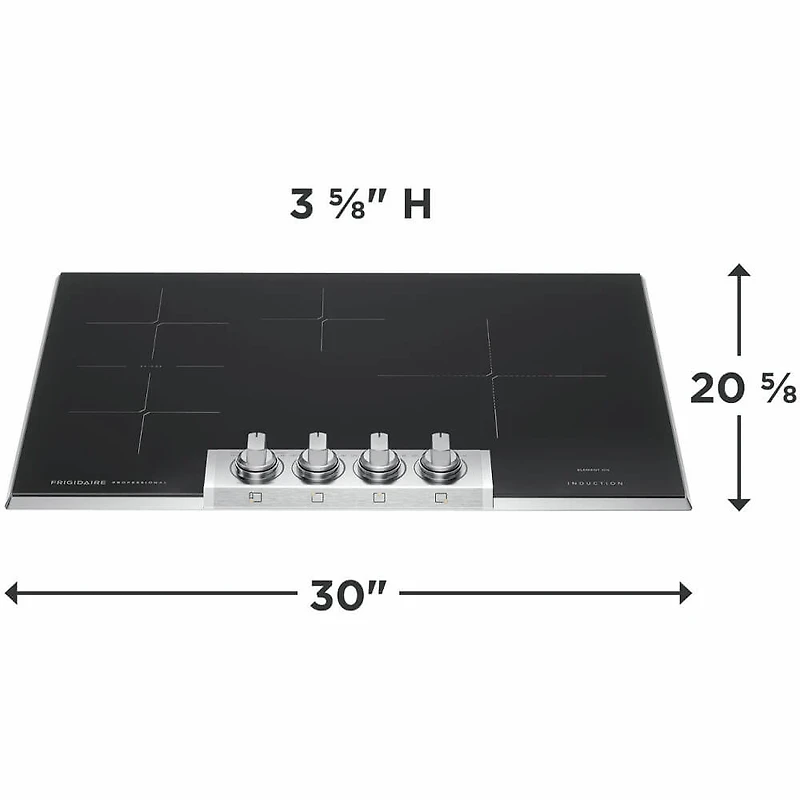 30 inch Stainless 4 Burner Electric Induction Cooktop
