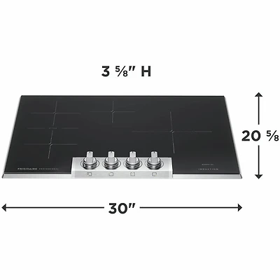 30 inch Stainless 4 Burner Electric Induction Cooktop