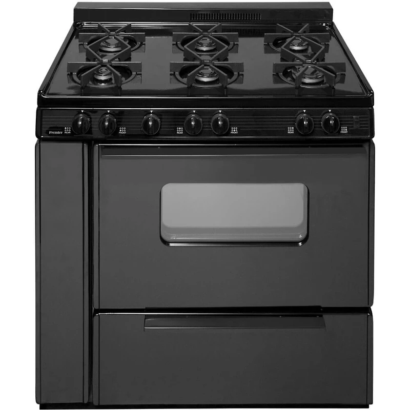 Cu. Ft. Black Freestanding Gas Range