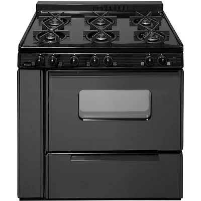 Cu. Ft. Black Freestanding Gas Range