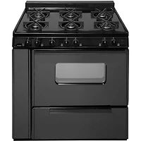 Cu. Ft. Black Freestanding Gas Range