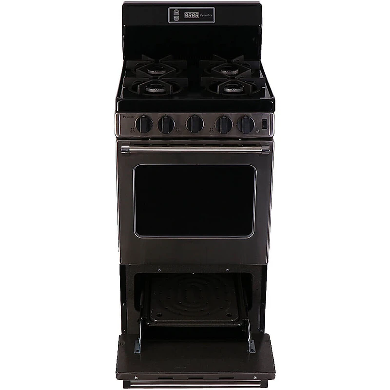 2.42 Cu. Ft. Stainless Freestanding Gas Range