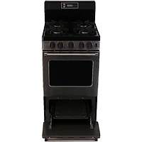 2.42 Cu. Ft. Stainless Freestanding Gas Range