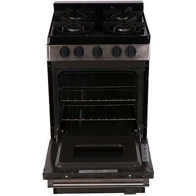 2.4 Cu. Ft. Stainless Freestanding Gas Range