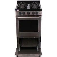 2.4 Cu. Ft. Stainless Freestanding Gas Range