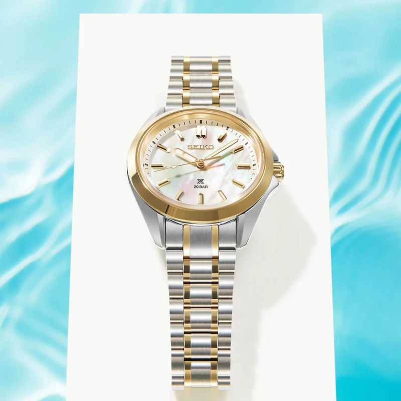Prospex Sea Series Quartz Watch - Two Tone Stainless/Mother of Pearl
