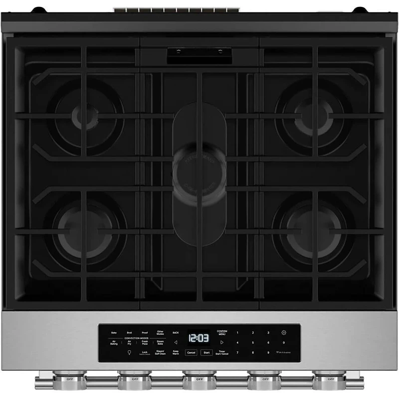 5.0 Cu. Ft. Stainless Slide-In Convection Smart Gas Range