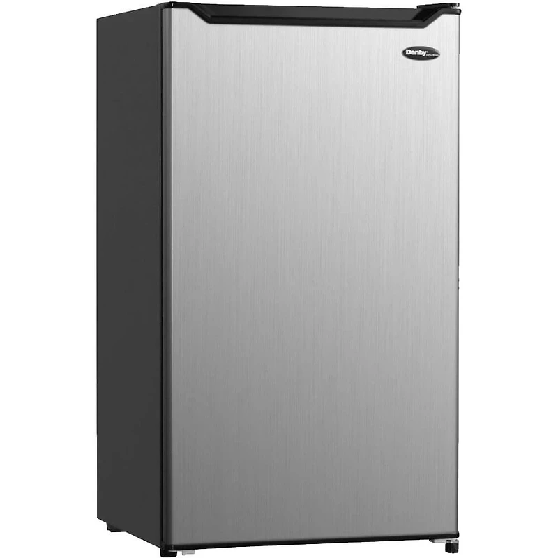 4.4 Cu. Ft. Stainless Compact Refrigerator