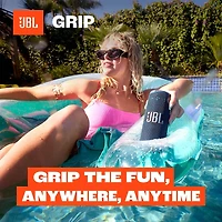Grip Portable Bluetooth Speaker with Ambient Light - Black