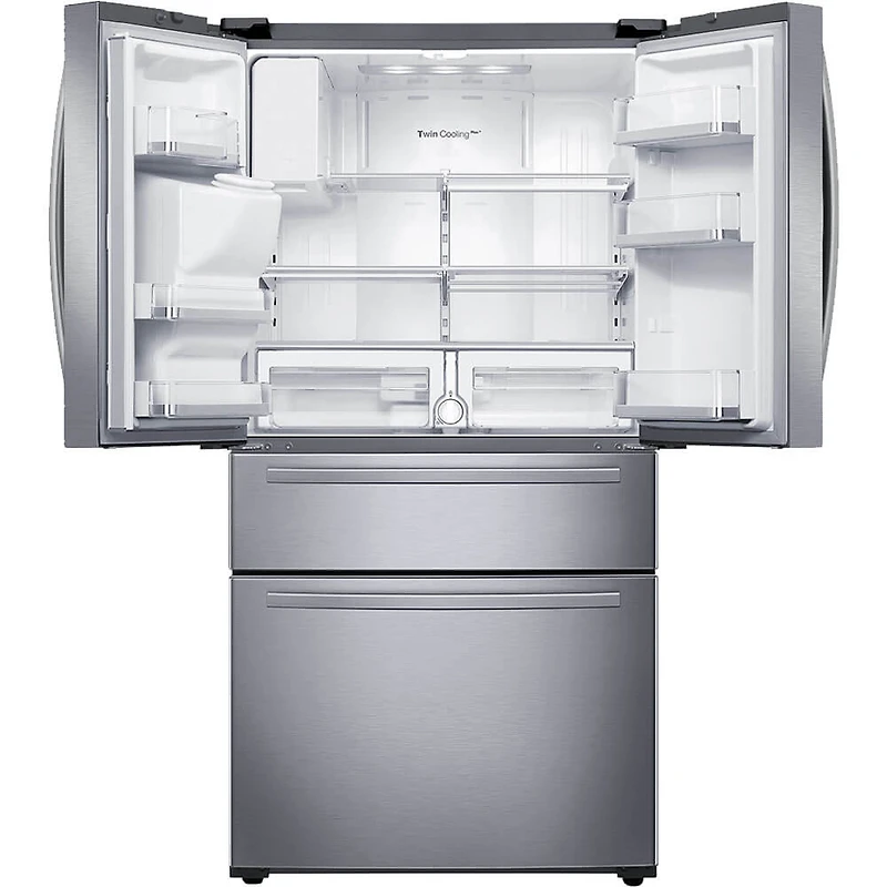 25 Cu. Ft. Stainless Flex Zone 4-Door French Door Refrigerator - OPEN BOX