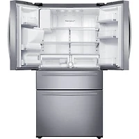 25 Cu. Ft. Stainless Flex Zone 4-Door French Door Refrigerator - OPEN BOX