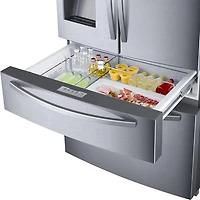 25 Cu. Ft. Stainless Flex Zone 4-Door French Door Refrigerator - OPEN BOX