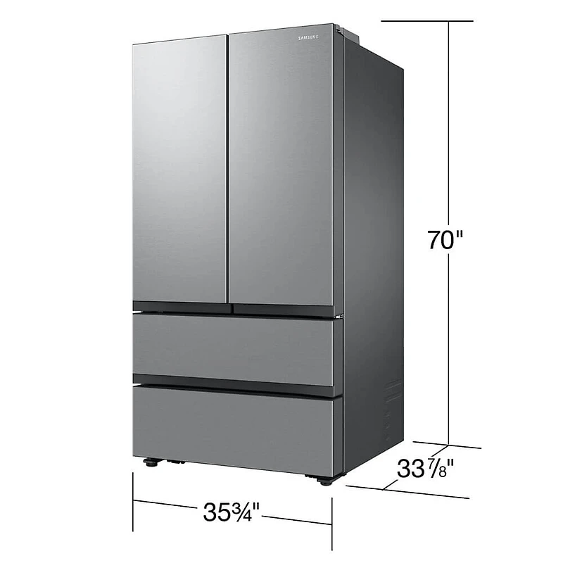 31 Cu. Ft. Dual Ice Maker Stainless 4-Door French Door Smart Refrigerator - OPEN BOX