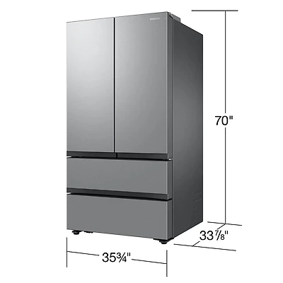 31 Cu. Ft. Dual Ice Maker Stainless 4-Door French Door Smart Refrigerator - OPEN BOX