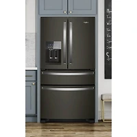 24.5 Cu. Ft. Black Stainless 4-Door French Door Refrigerator