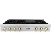 48 inch Stainless 7 Burner Gas Cooktop