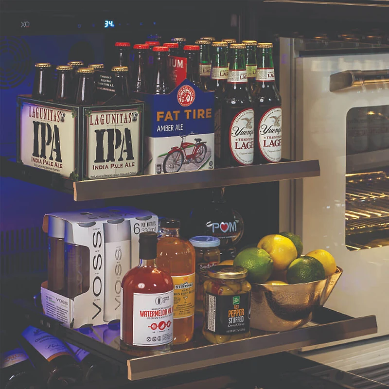 5.7 Cu. Ft. Black Stainless Flush Undercounter Beverage Center