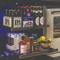 5.7 Cu. Ft. Black Stainless Flush Undercounter Beverage Center