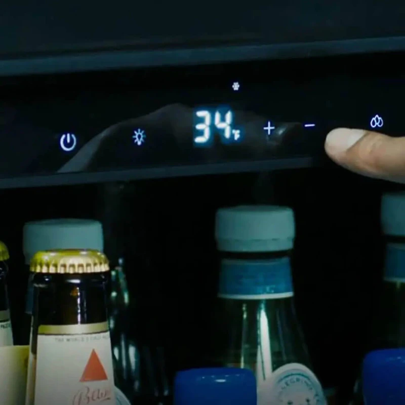 5.7 Cu. Ft. Black Stainless Flush Undercounter Beverage Center