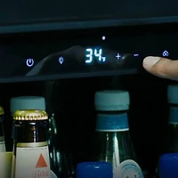 5.7 Cu. Ft. Black Stainless Flush Undercounter Beverage Center