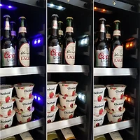 5.7 Cu. Ft. Black Stainless Flush Undercounter Beverage Center