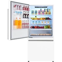 17.2 Cu. Ft. White Counter Depth Bottom Freezer Refrigerator