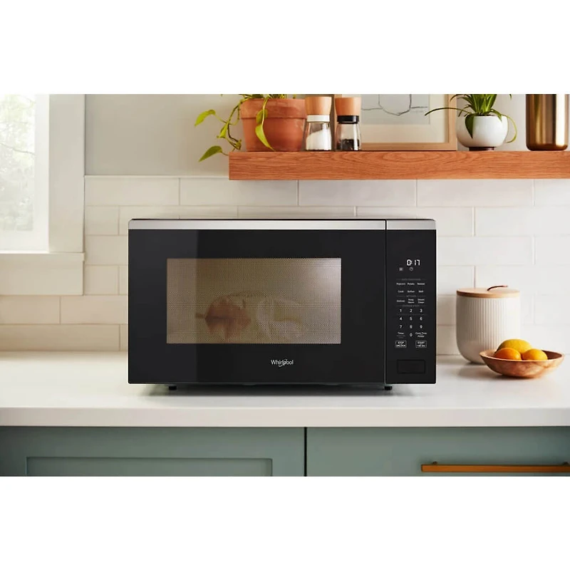 1.6 Cu. Ft. Fingerprint Resistant Stainless Countertop Microwave