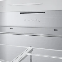 23 Cu. Ft. Charcoal Glass/Stainless 4-Door French Door Counter Depth Smart Refrigerator