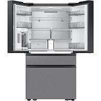 23 Cu. Ft. Charcoal Glass/Stainless 4-Door French Door Counter Depth Smart Refrigerator