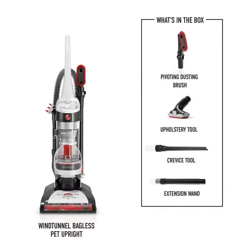 WindTunnel Bagless Pet Upright Vacuum Cleaner - White - Refurbished
