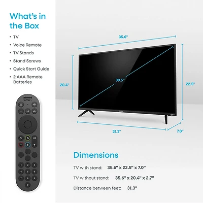 40 inch Class Genesis Series 1080p HD LED Smart Xumo TV
