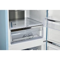 12 Cu. Ft. Elvis Blue Counter-Depth Retro Bottom Freezer Refrigerator