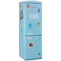 12 Cu. Ft. Elvis Blue Counter-Depth Retro Bottom Freezer Refrigerator
