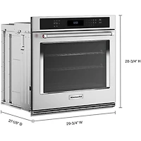5 Cu. Ft. Stainless Single Electric Wall Oven