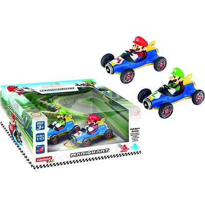 Mario Kart Mach 8 Twinpack Pull & Speed Toy Car