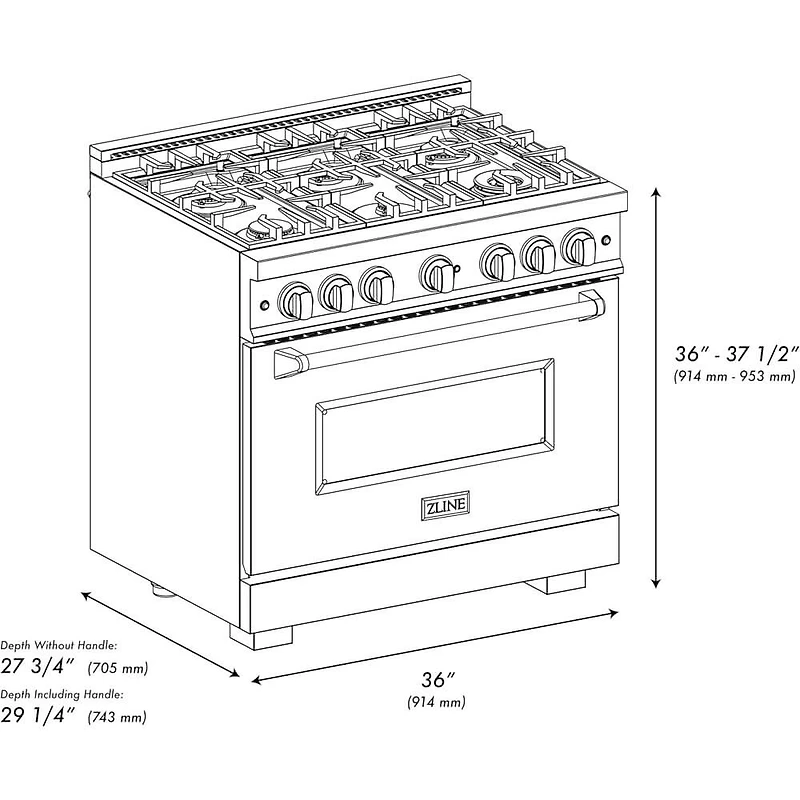 5.2 Cu. Ft. Autograph Edition Stainless and Bronze Freestanding Convection Gas Range