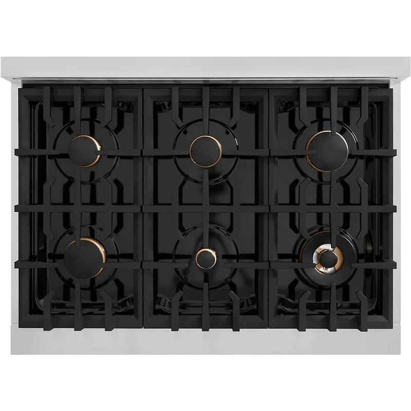 5.2 Cu. Ft. Autograph Edition Stainless and Bronze Freestanding Convection Gas Range