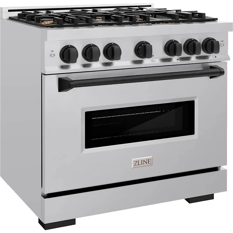 5.2 Cu. Ft. Autograph Edition Stainless and Black Freestanding Convection Gas Range