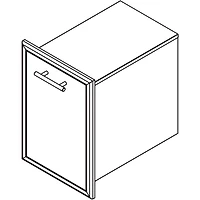 20 inch Stainless Built-In Roll Out Trash Drawer for Outdoor Kitchens