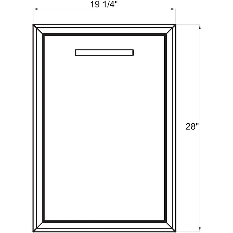 20 inch Stainless Built-In Roll Out Trash Drawer for Outdoor Kitchens