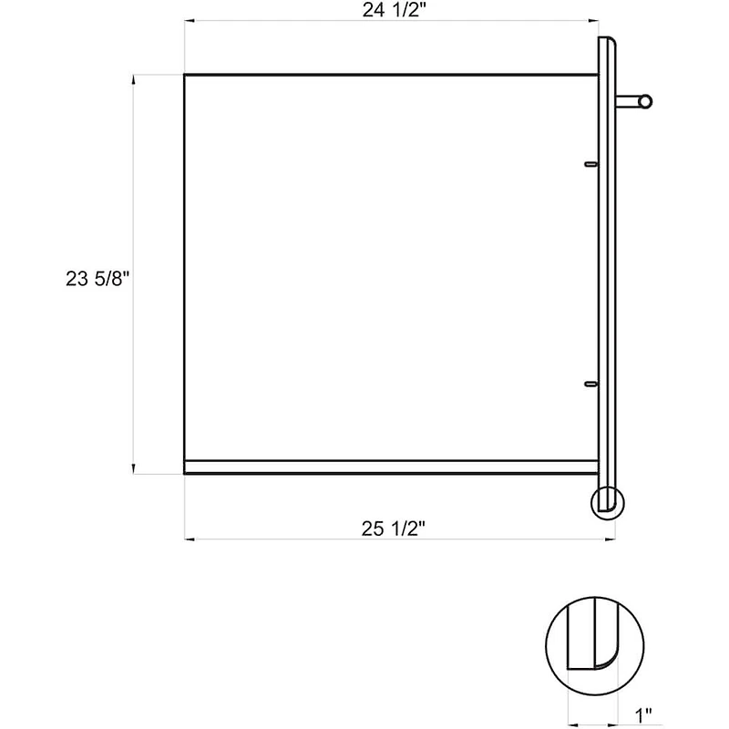20 inch Stainless Built-In Roll Out Trash Drawer for Outdoor Kitchens