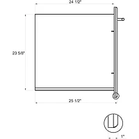 20 inch Stainless Built-In Roll Out Trash Drawer for Outdoor Kitchens