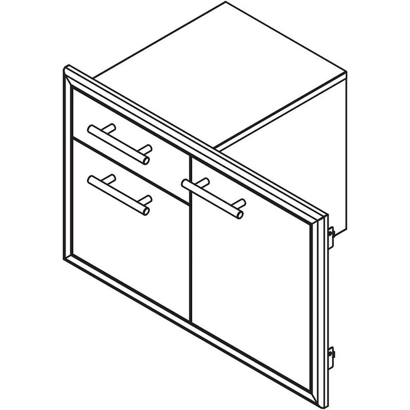 36 inch Stainless Steel Door and Drawer Combo for Outdoor Kitchens