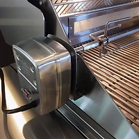 Pro-Grade Stainless 3 Burner Built-In Natural Gas Grill with Rotisserie Burner