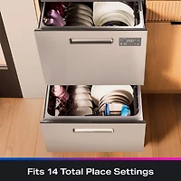 45 dBA Stainless Front Control Double Drawer Smart Dishwasher