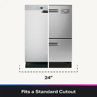 45 dBA Stainless Front Control Double Drawer Smart Dishwasher